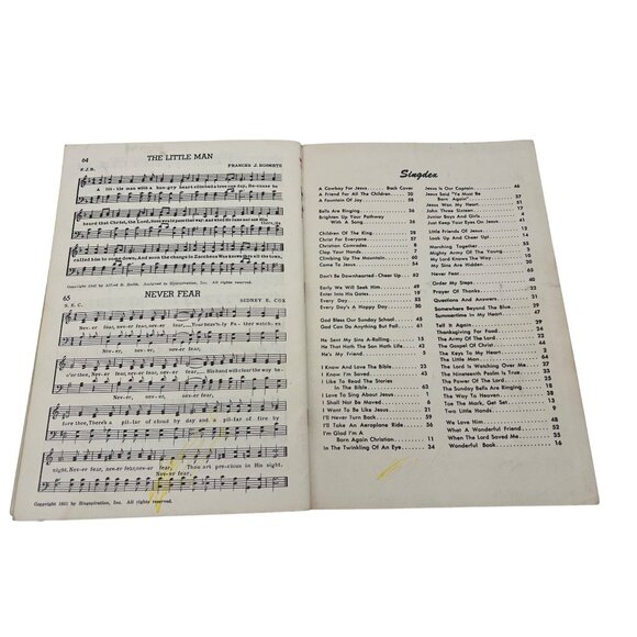 Singspiration Kids Gospel Songbooks: Action Vol 4 (1955) & Toddlers Vol 2 (1961) - Picture 7 of 7